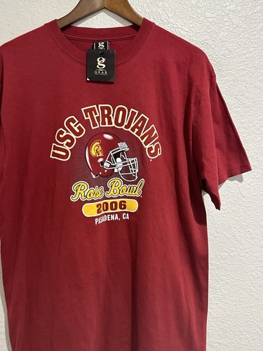USC Trojans 2006 Rose Bowl Shirt Adult Size Large Red NWT Graphic Tee Mens - Picture 3 of 11