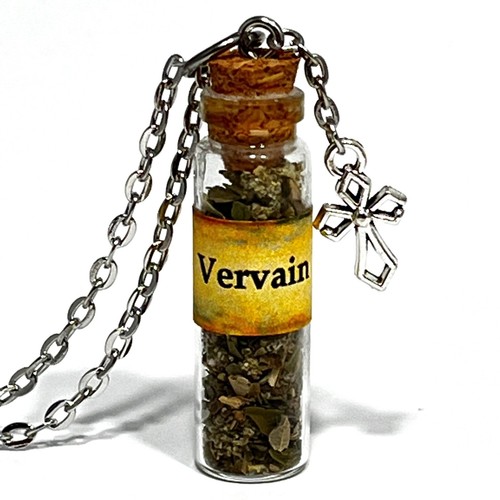 The Vampire Diaries Vervain White Oak Ash Vampire Blood Bottle Necklace Handmade - Picture 9 of 11