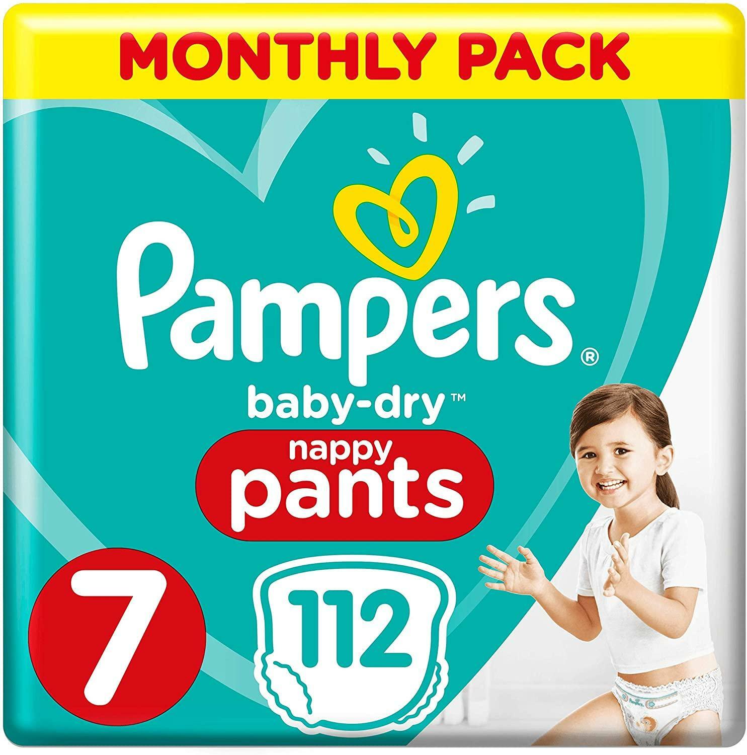 pampers baby dry pants size 7