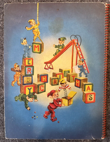 SANTA CLAUS in TOYLAND Vintage Kids Book Pop-Up book Harry Doehla 1951 Vintage - Picture 15 of 15