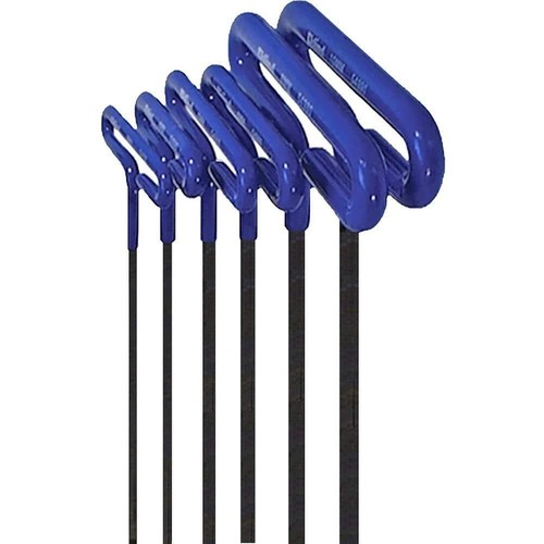 6 In. Series Cushion Grip Hex T-Key Set With Pouch Size 2 Mm To 6 Mm (6-Piece) - Picture 3 of 12