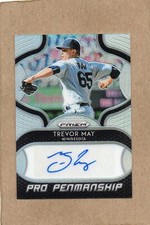 trevor may minnesota twins auto pro penmanship 2019 prizm refractor pp-tm card