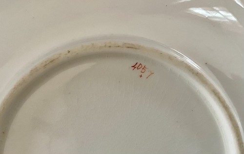 H&R Daniel Porcelain Cup & Saucer Antique Tea Can Regency 1825 Sevres Style EUC - Afbeelding 12 van 12