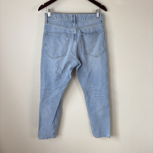Agolde Jamie High Rise Hidden Button Fly Classic Distressed Jeans Size 27 (Read) - Picture 5 of 7