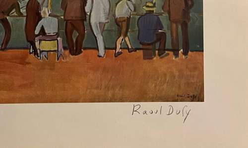 Raoul Dufy/Anglers, 1908 / Edition 2/100 / COA /Hang-signed - Picture 4 of 13