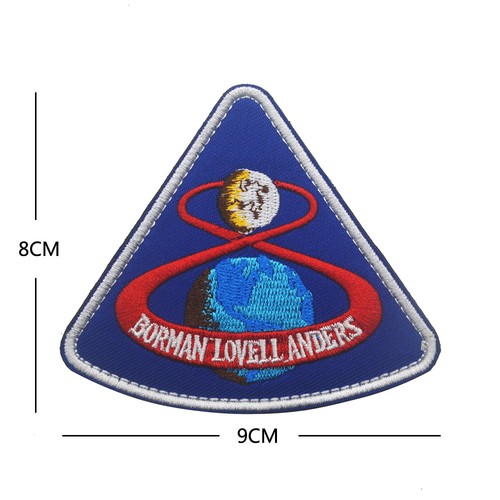 NASA Apollo 8 Program Borman Lovell Anders Mission Hook Loop Patch Emblem Badge - Picture 3 of 6
