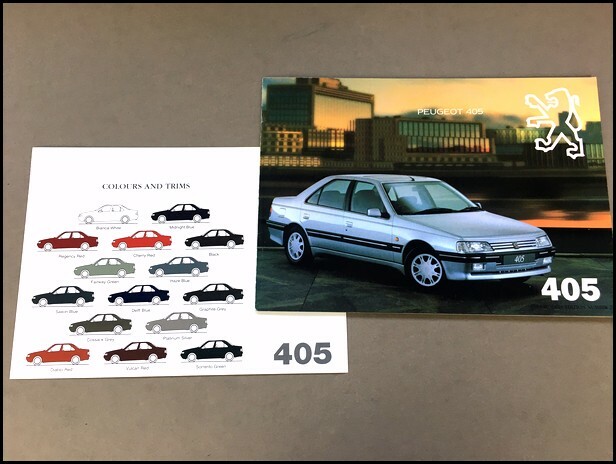 パンフレット 1994 1995 Peugeot 405 20-page UK Original Car Sales Brochure