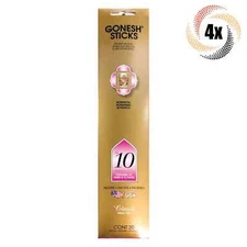 4x Packs Gonesh Incense Sticks #10 Perfumes Of Herbs & Flowers - 20 Sticks