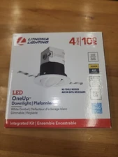 Lithonia Lighting Lithonia OneUp 4 in. White Integrated LED Recessed Kit