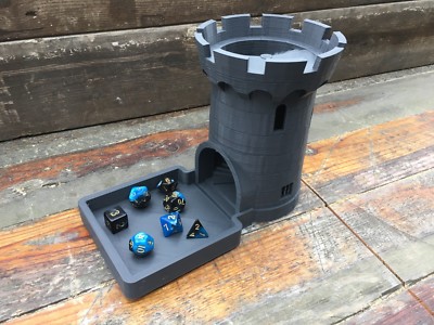 Burg Würfelturm für traditionelle & Rollenspiele Tisch Würfelspiele z.B. D&D RPGs 