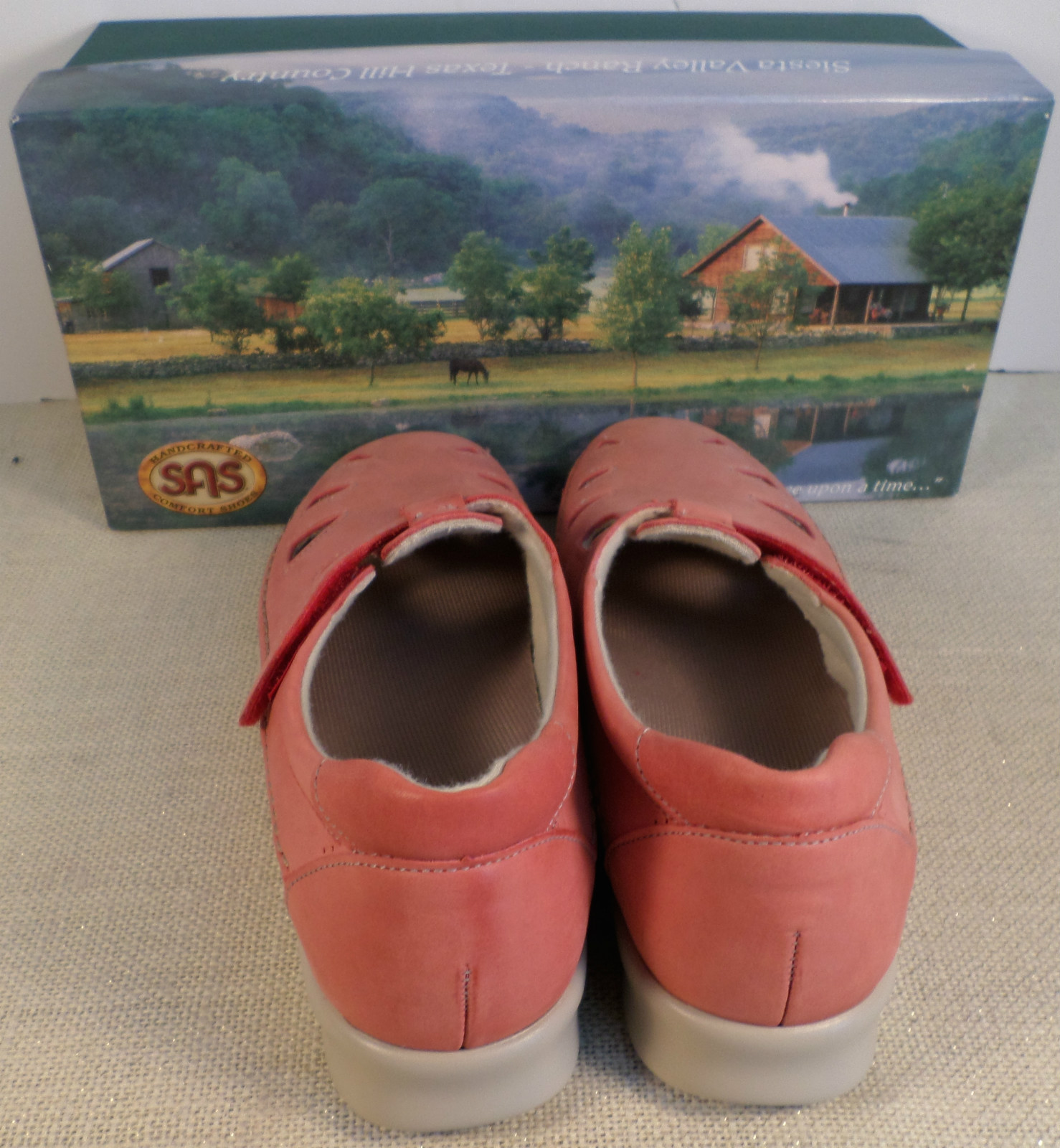 SAS ROAMER CORAL CORAL CORAL WOMEN'S PINK CORAL LEATHER LOAFER SHOES NEW IN BOX d9bc4e SAS ROAMER CORAL CORAL CORAL WOMEN'S PINK CORAL LEATHER LOAFER SHOES NEW IN BOX d9bc4e