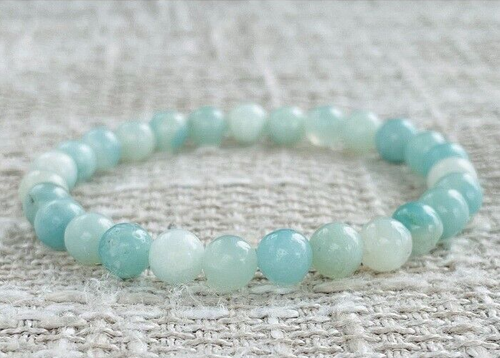 Bracelet De Perles En Labradorite Naturelle - Réalisé Sur Mesure Homme/Femme/Enfant - Neuf