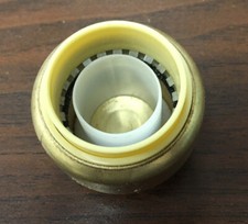 4 Pack of SharkBite 1" Brass Push-Fit Lead Free End Stop for PEX Pipe