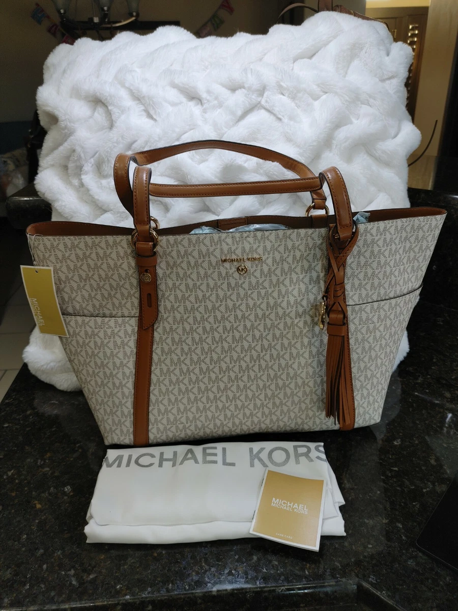 Michael Kors Sullivan Large Logo And Leather Tote Bag