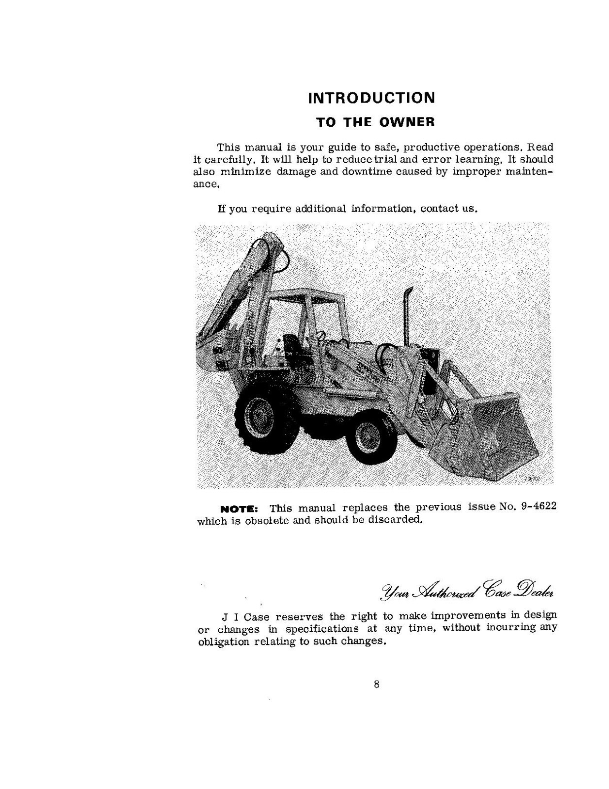 Case 680ck Series E Loader Backhoe Operators Operation Maintenance Manual  for sale online | eBay