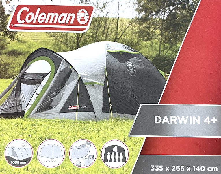 Tienda exterior Coleman Darwin 4 Plus personas negro / verde 2176905