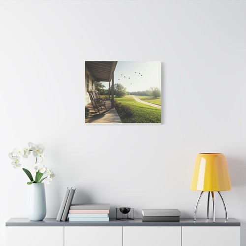 Front Porch Landscape Canvas Print, Farmhouse Decor, Aesthetic Wall Art - Picture 9 of 13