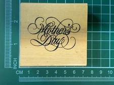 Anita Wooden Rubber Stamp Mother's Day 1 Pc New [S-1]