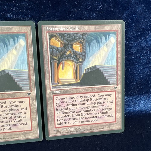 Bottomless Vault Fallen Empires Rare Land MTG Magic the Gathering Card 2 - Picture 3 of 4