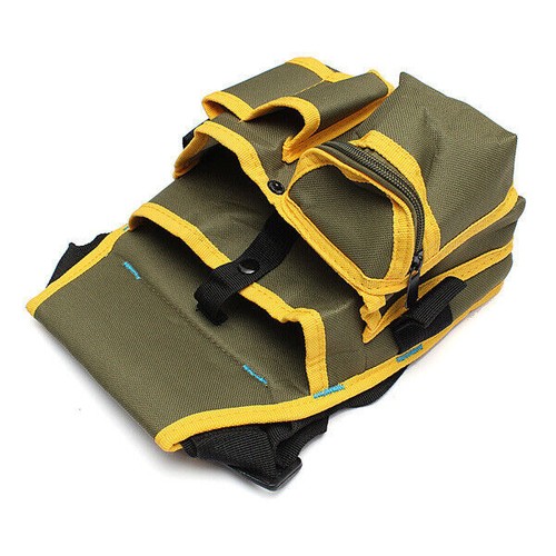 Electrician Waist Pocket Toolkit Belt Tool Pouch Bag Canvas Hardware Holder Bag - Picture 4 of 14