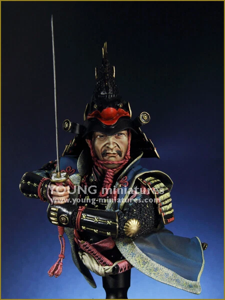 Young Miniatures 1/10 Daimyo Warlord 1650 YH1844 Unpainted resin Bust 0 - Image 4 of 4