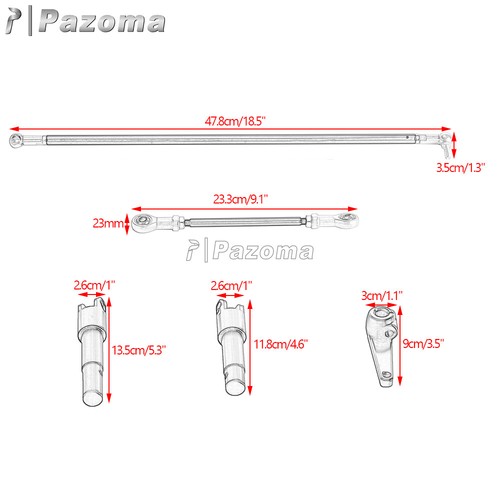 Kit completo de controles delanteros palancas de pie acoplamiento para Harley Sportster 883 1200 - Imagen 3 de 8