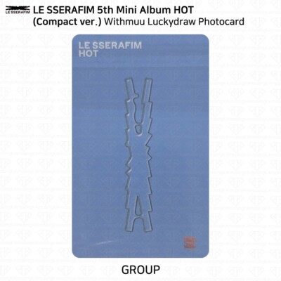 Le Sserafim 5th Mini Album HOT Withmuu Luckydraw Photocard KPOP K