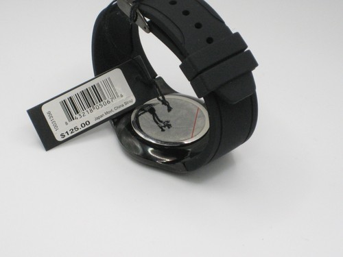 Kenneth Cole New York Date 44mm Black Ion Plated Rubber Men's Watch 10031356 - Picture 8 of 10