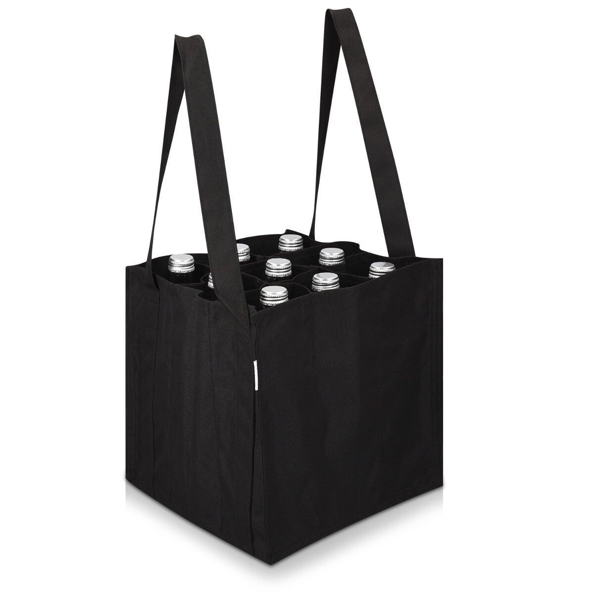Пакет для бутылок 9 фляжек Fächer 27 x 27 x 27 см, изготовленных в Шварце
