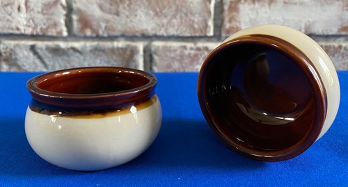 New Johnson Rose Pub Style 2.5" Ceramic Condiment Cups - Dipping Bowl Set of 2 - Picture 6 of 6