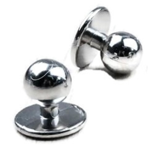 Chef Jacket Buttons Set X 10 Button Pack Silver New Spare Replacement Studs Cook - Picture 2 of 4