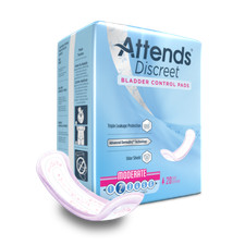 Attends Discreet bladder control, one size fits most, Moderate 1pk/20