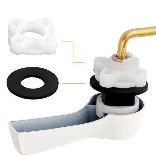 Universal Side Mount Toilet Handle Replacement Toilet Tank Flush Lever Kit 2 Pcs - Picture 22 of 34