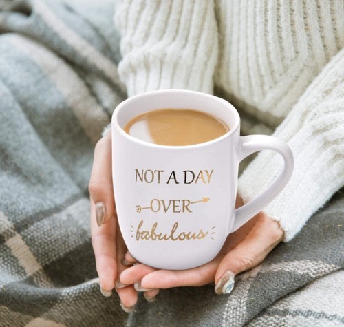 Not a Day over Fabulous Coffee Mug Birthday Gifts for Women Her Novelty Gifts fo - Picture 2 of 6