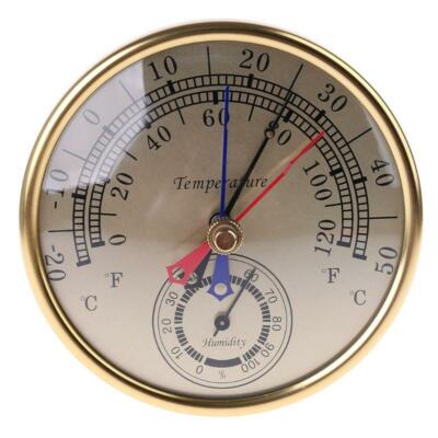 5'' Min Max Thermometer Hygrometer Wall Mount Hanging Analog Temperature Humidity