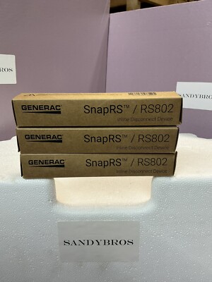 Generac - SnapRS- RS802 Inline Disconnect Device LOT OF 3