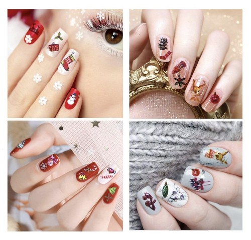 Nail Art Sticker Self-adhesive Holographic🎄Christmas❄Snowflakes☃Reindeer🎄🎅🏼 - Picture 5 of 92