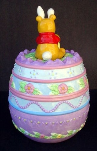 Disney Winnie The Pooh Easter Egg Cookie Jar New - Picture 6 of 24