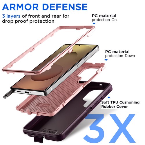 For Samsung Galaxy S25 Ultra S24 FE S23 S22 S21 Case Shockproof Heavy Duty Cover - Picture 36 of 120