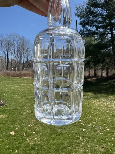 Antique Pairpoint Cut Glass Decanter w/ Original Stopper - Clyde 3 Printie Block - Picture 18 of 21