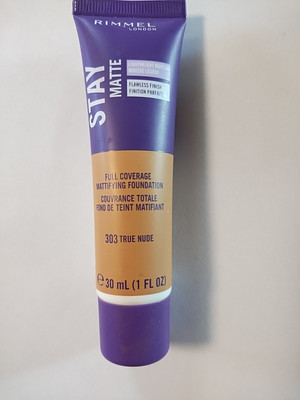 Rimmel London Stay Matte Liquid Mousse, Foundation, Oil-Free, 1oz, TRUE NUDE