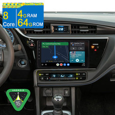 8core Autoradio CarPlay Android15 F&uuml;r Toyota Auris E180 Corolla GPS Navi SWC RDS