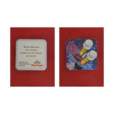 Moninger When Men Talk A Lot, They Often Have Little... Brewery Beer Mat Beer