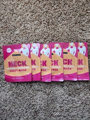 ?? FREEMAN LOVELY NECK FIRMING + SMOOTHING SHEET MASK 6 PACKS 1 SHEET EACH CHEST