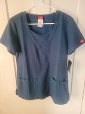 Dickies Green Scrub Top Womens Size Extra Small XS Xtreme Stretch Jr. Fit NWT