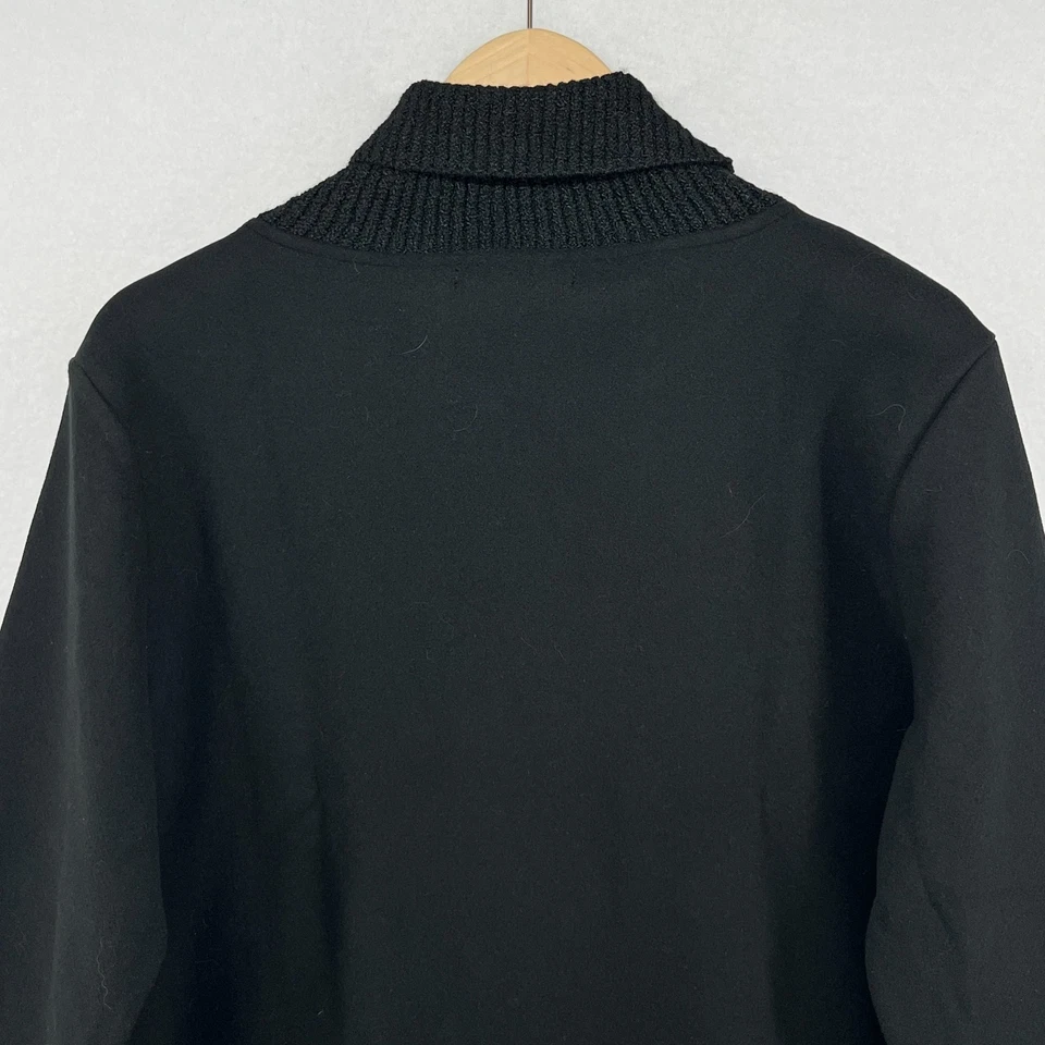 BANANA Republic 卫衣女式 S 拉丝羊毛高领黑色新品 — 第 4/4 张图片