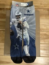 For Bare Feet Cowboys Dak Prescott Socks Large