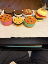 Melissa and Doug Ice cream and hamburger play set.