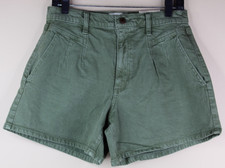 Universal Thread Womens GreenHigh Rise Vintage Stretch A-Line Jean Shorts Sz 8