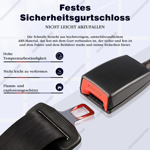 2x 3 Punkt 290cm Automatikgurt Sicherheitsgurt Universal Beckengurt Gurtlasche - Bild 8 von 15